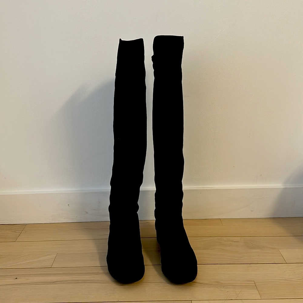 Stuart Weitzman 50:50 Suede Boots